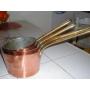 SUPERBE  BATTERIE  DE  CUISINE  CUIVRE