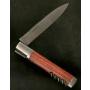 LE VERCORS en BOIS de ROSE Tire bouchon *Couteau d'ARTISAN gravé Prénom