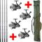 petites annonces chasse p&ecirc;che : Lot de 4 ensembles Carpe Garbolino Fortec Carp + 360 FD