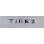 plaque de porte : tirez , en alu , 17x 4 cm