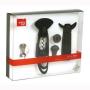 kit Pompe  noire a vide d'air Vacuvin et 2 bouchons, 1 tire bouchon, et 1 anti gouttes