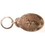 porte clefs chasse en �tain fabriqu� en France :renard