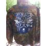 chemise CAMO FLECTARN BW SKULL BATTERIE/tattoo/skull/goth/horror/airsoft/arley/pin up