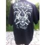 TEE SHIRT NOIR US MARINE CORPS/tattoo/skull/goth/horror/airsoft/arley/pin up