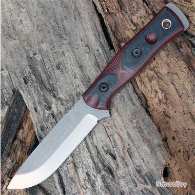 Couteau Tops B O B Hunter Brothers Of Bushcraft Acier 154CM Manche G