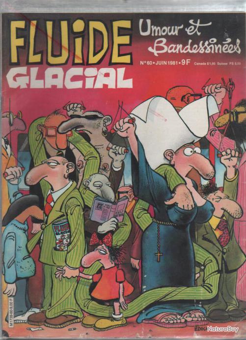 Fluide glacial 60 couverture d édika Autres Livres K7 et DVD 3601172