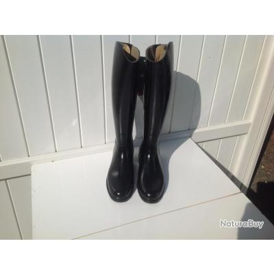 bottes equitation caoutchouc le chameau