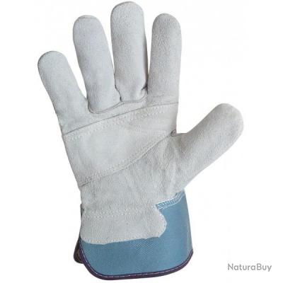 Gants manutention lourde Singer 501SRS en cuir croûte de bovin Gants