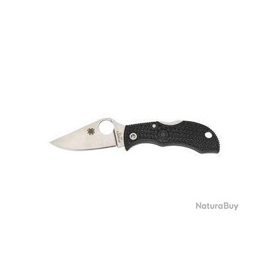 Spyderco MANBUG FRN BLACK PLAIN MBKP Couteaux à ouverture assistée