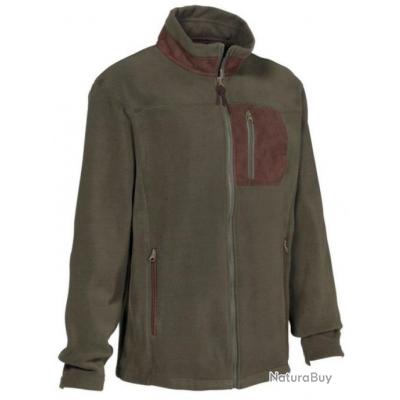 Blouson polaire brodé kaki PERCUSSION 3XL Polaires de Chasse 9191522