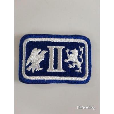 INSIGNE ORIGINALE EN TISSU DU 2 EME CORPS D ARMÉE U S Insignes en