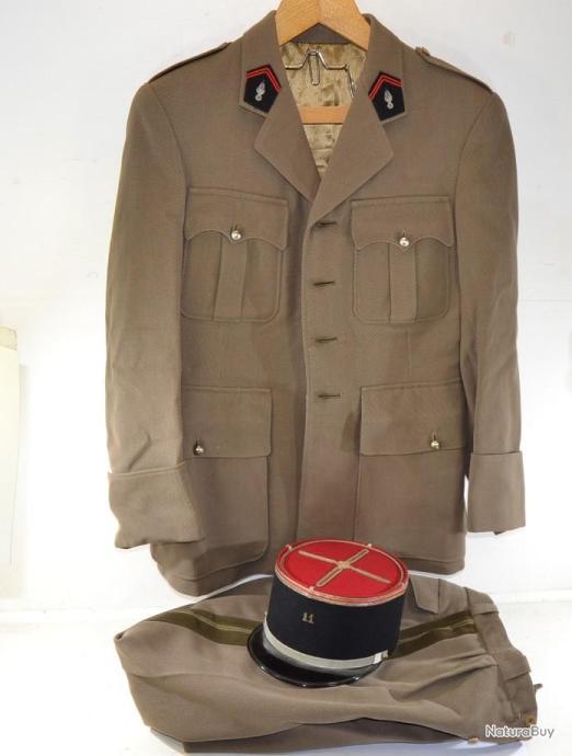 Tenue officier armée Française Indochine Algérie Uniforme