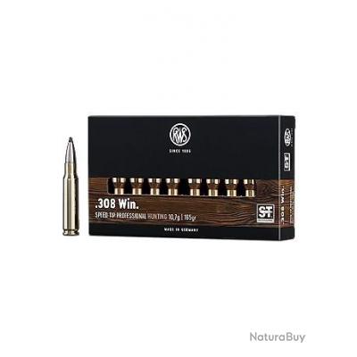 Munitions RWS 308 Win Speed Tip Pro 10 7g 165gr X1 Boite Balles