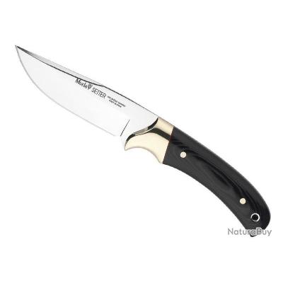 POIGNARD MUELA SETTER MICARTA NOIR 11CM INOX Couteaux Droits Et Fixes