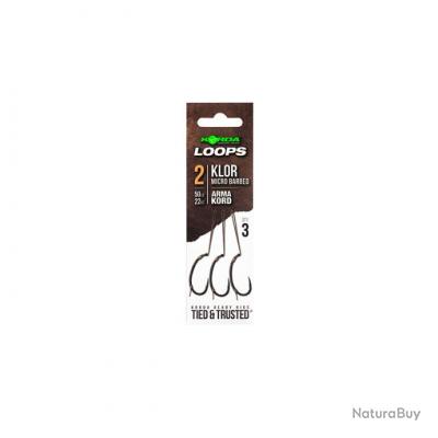 Bas de Ligne Korda Loop Rigs Klor N2 Tresses à bas de ligne 10220025