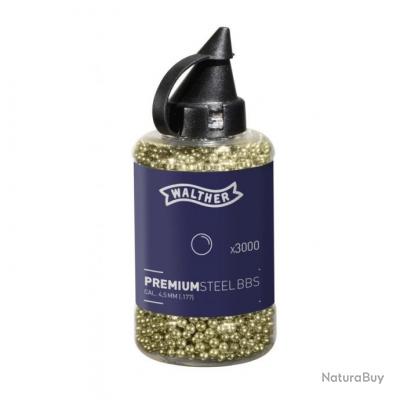 Billes En Bouteille Walther Premium Steel BBs 1500 3000 Plombs Pour