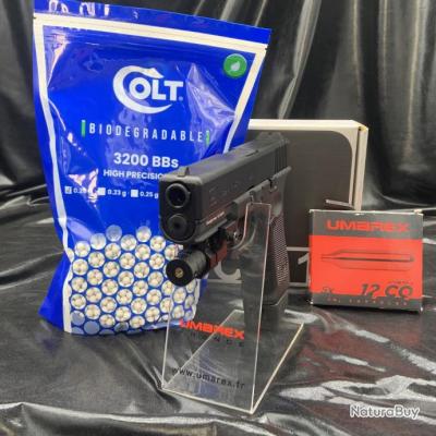 Pack laser prêt a tirer GLOCK 17 GEN 4 Cal BBs 6mm Airsoft