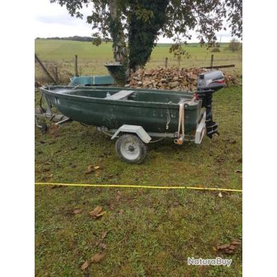 Barque Fun Yak Moteur Mariner Cv Et Remorque Rames Et Nourice