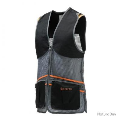 Gilet Ball Trap Beretta Full Mesh Noir Gris A 1 Aux Encheres