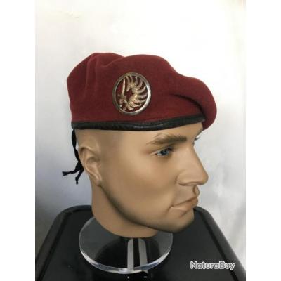 Béret rouge Para Parachutiste Légion TAP avec insigne Drago rue de