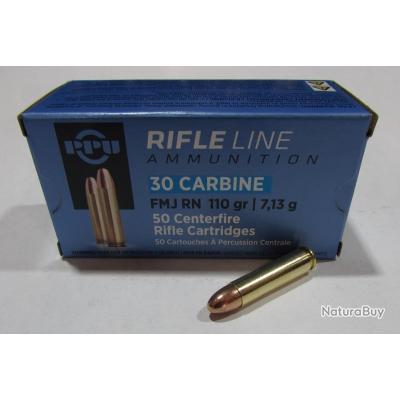 1 Boite Neuve De 50 Cartouches Partizan De Calibre 30 M1 110 Grains