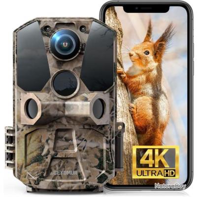 Camera De Chasse K Mp Wifi Bluetooth Vision Nocturne D Tection De