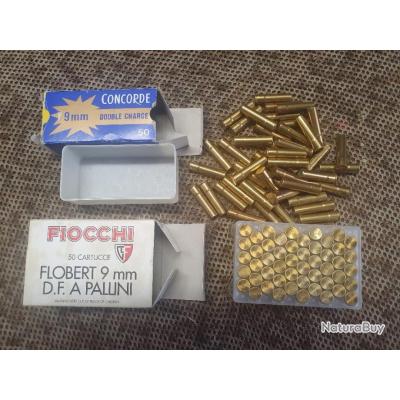 Lot de100 cartouches de 9 mm FLOBERT 1 boite FIOCCHI à pb N 7 1 2