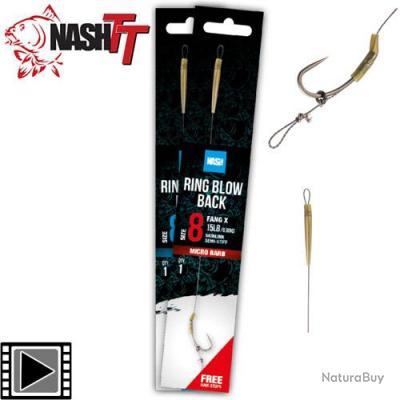 Bas De Ligne Nash Ring Blow Back Rig N Bas De Ligne Mont S