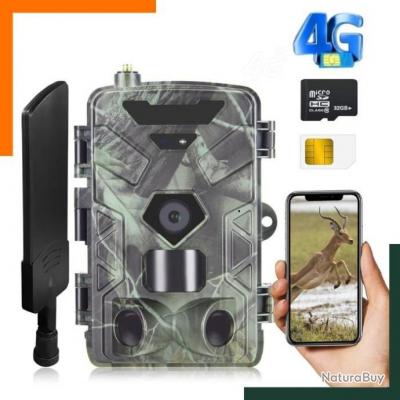 Caméra de chasse 4G 4K Batterie lithium rechargeable Garantie 2 ans