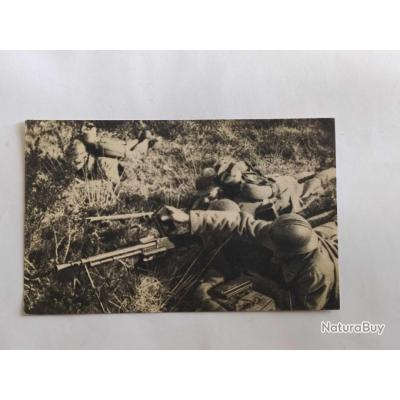 CPA FUSIL MITRAILLEUR EN ACTION FM 24 29 PERIODE WW2 Cartes Postales