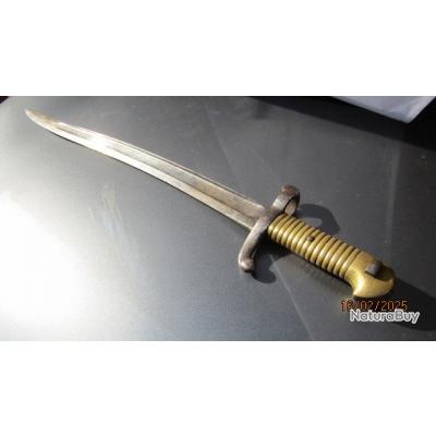 Baionnette SABRE BAÏONNETTE 1842 carabine chasseur SF bien gravé Manu