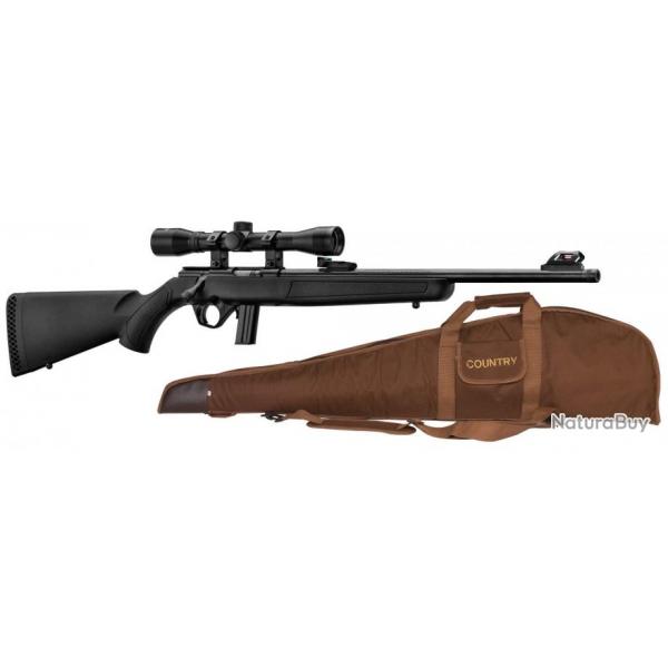 Pack carabine Mossberg Plinkster synthtique cal. 22 LR chargeur 9 + 1 coups