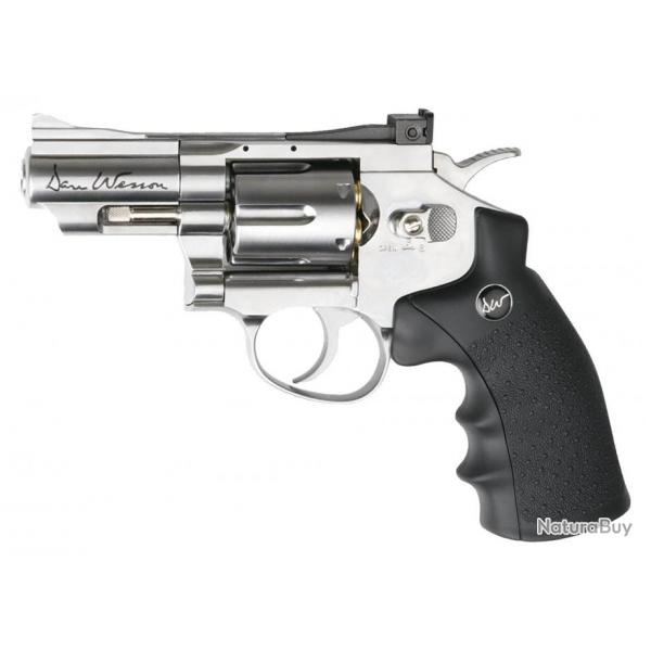 Revolver CO2 Dan Wesson silver 2,5'' BB's cal. 4,5 mm