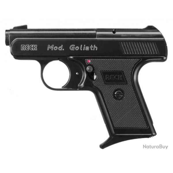 Pistolet 9 mm  blanc Reck Goliath noir