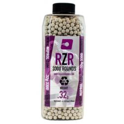  Billes Airsoft 6mm RZR 0. 32 g BIO bouteille 3300 bbs