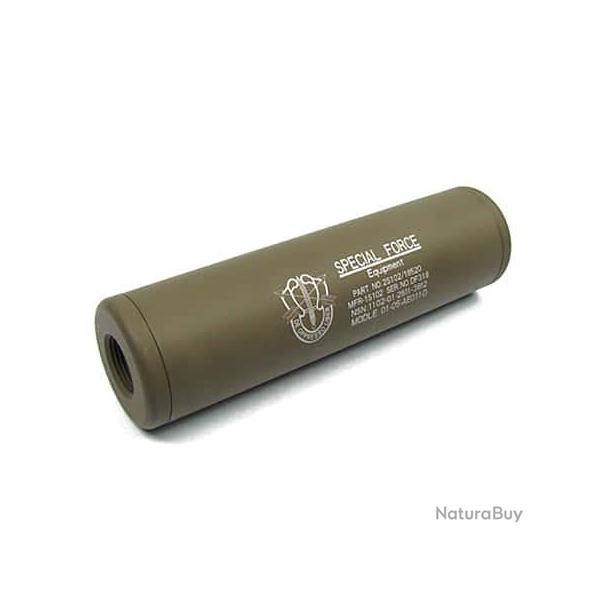 Rplique silencieux Special Force Universel 110x30mm TAN - King Arms