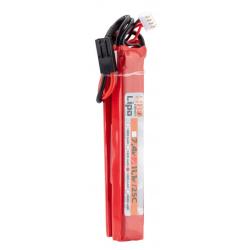 2 sticks batterie Lipo 3S 11.1V 1300mAh 25C 12,5x21x130mm - BO Manufacture