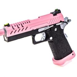 R&eacute;plique GBB gaz Hi-Capa 4.3 Noir / Rose 0,9J - VORSK