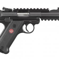 Pistolet Ruger Mark IV Tactical Calibre .22LR 4.40" 10 coups Couleur bronze  Canon fileté 1/2-28" Al