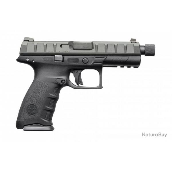 Pistolet Beretta APX Noir calibre 9x19 - Canon filet 1/2-28