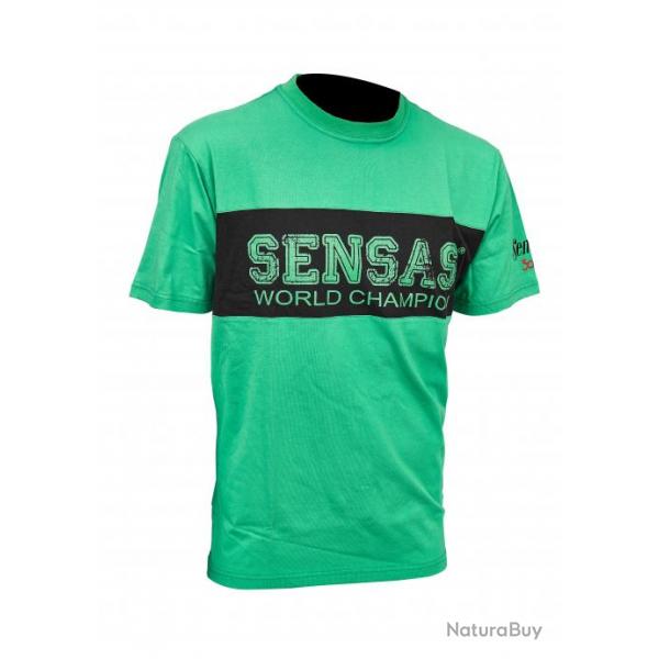 T-shirt Sensas club bicolore vert & noir