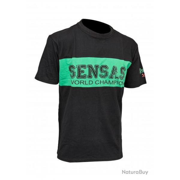 T-shirt Sensas club bicolore noir & vert