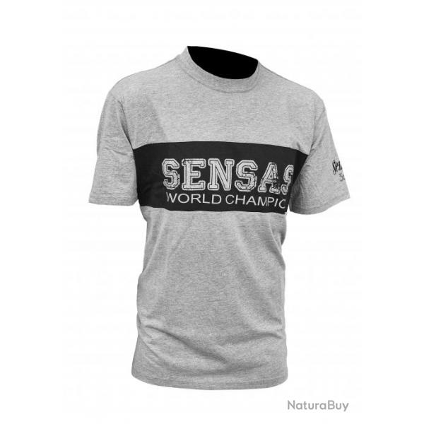 T-shirt Sensas club bicolore gris & noir