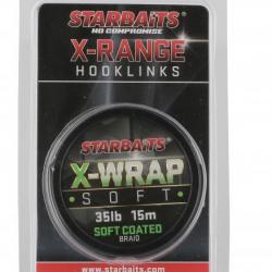 Tresse Gainee Starbaits X wrap soft coated braid 35 lb