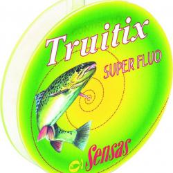 Nylon Sensas truitix jaune fluo 100m 14/100
