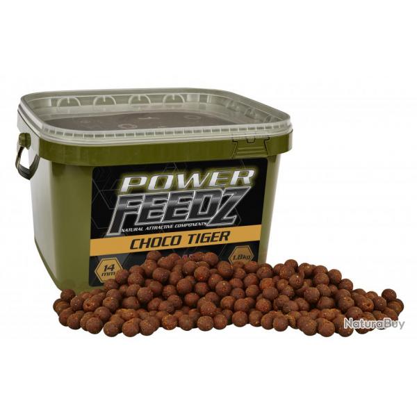Bouillettes Starbaits Power feedz choco tiger 14 mm 1,8 kg