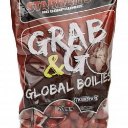 Bouillettes Starbaits G&g global boilies 1 kg stawb jam 20 mm