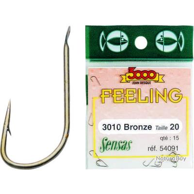 Sachet Hameçons Sensas 3410 Bronze - Taille 18, Pour Pêche Fine Et Précise