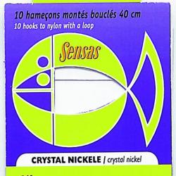 Hameçon crystal nickele 40cm n°18 10/100