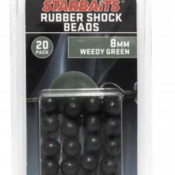 Perles caoutchouc 8mm vert Starbaits
